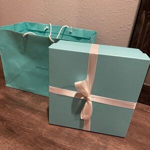 Tiffany & Co gift box and shopping bag